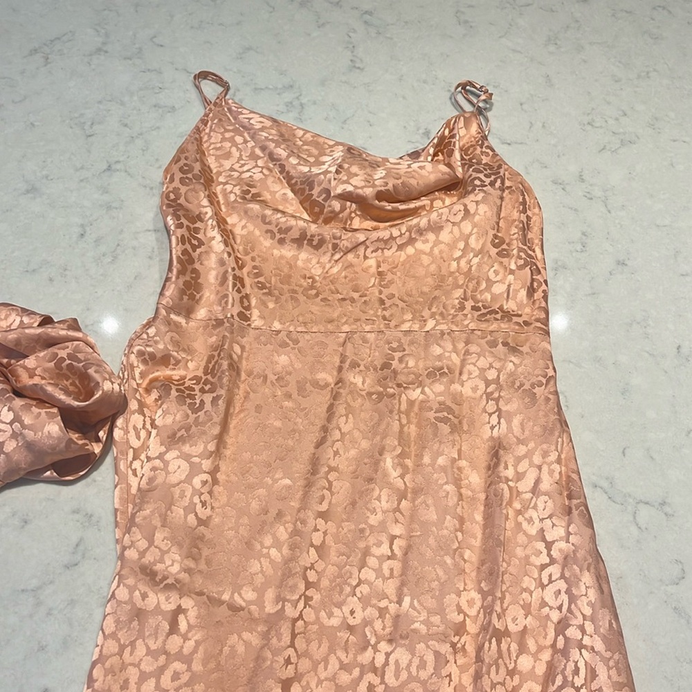 Beautiful maxi dress size S blush leopard
